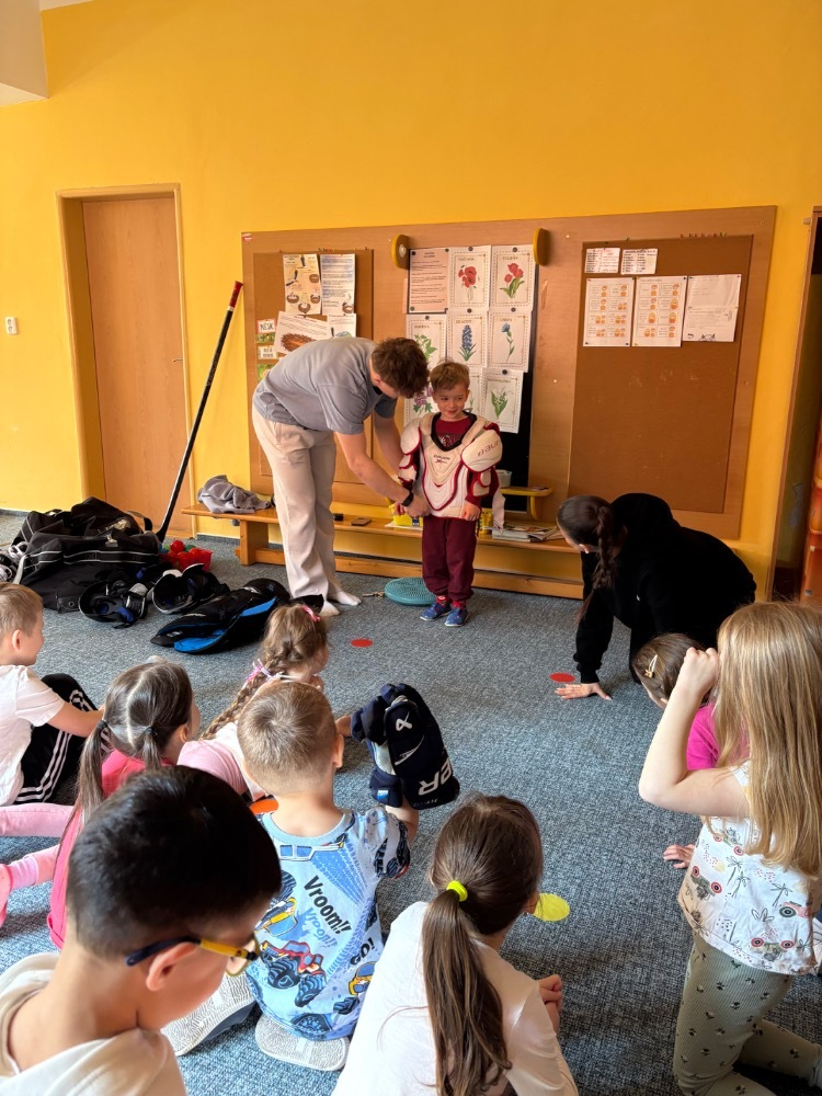 Téma povolání-porodní asistentka, hokejista, hudebníci 