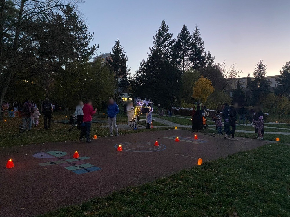 Halloween na zahradě MŠ