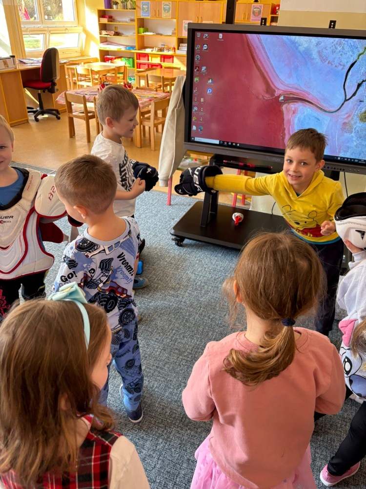 Téma povolání-návštěva hokejisty 