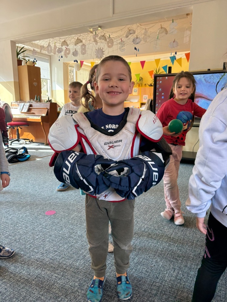 Téma povolání-návštěva hokejisty 