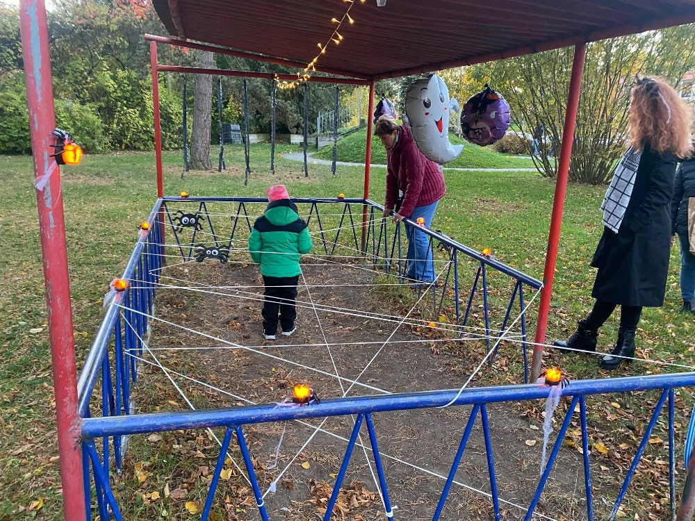 Halloween na zahradě MŠ