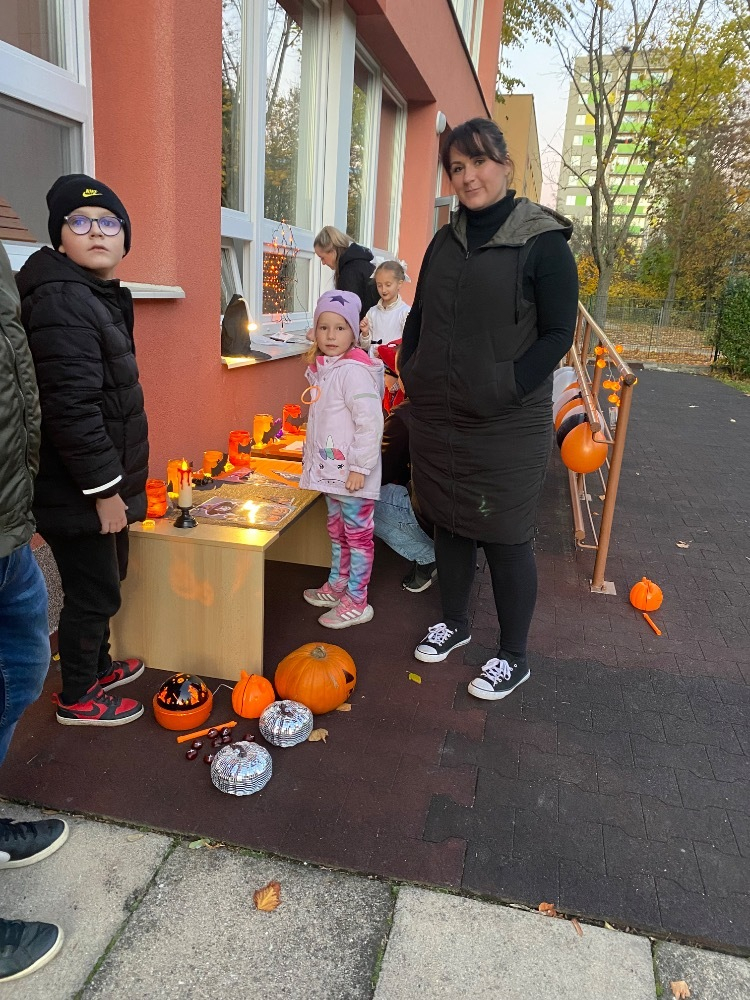 Halloween na zahradě MŠ
